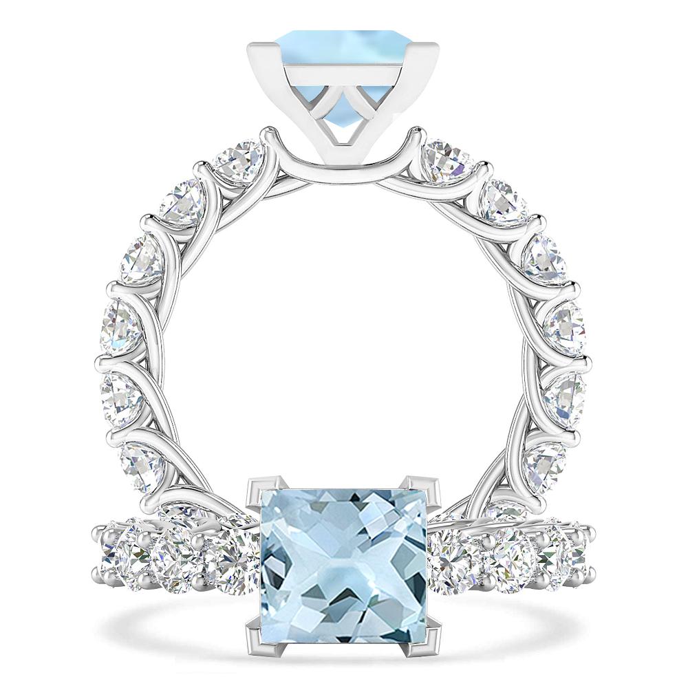 White Gold - Aquamarine