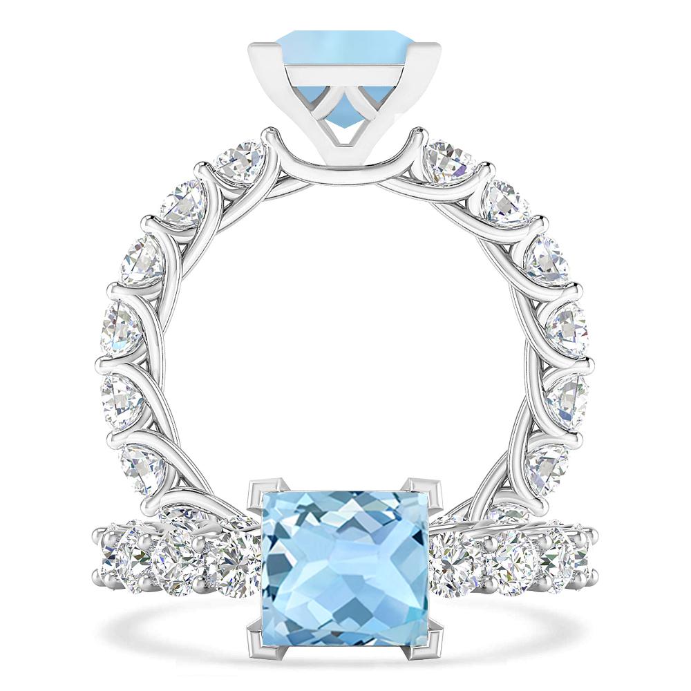 White Gold - Aquamarine