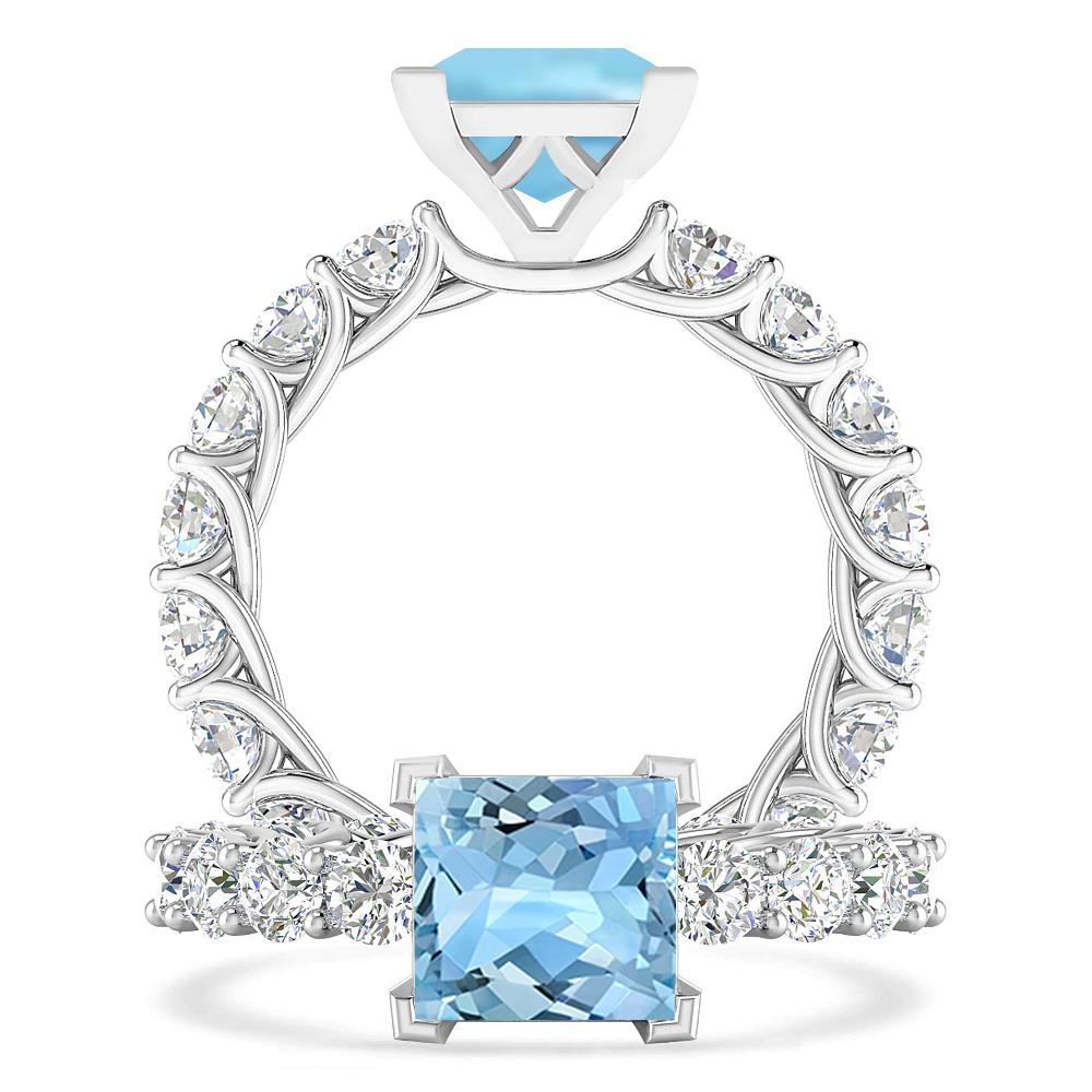 White Gold - Aquamarine