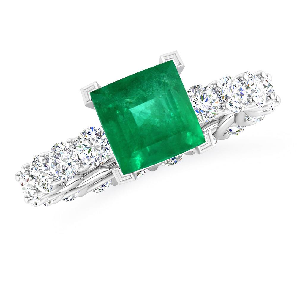 White Gold - Emerald