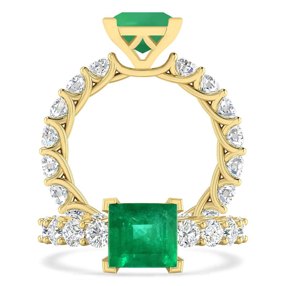 Yellow Gold - Emerald