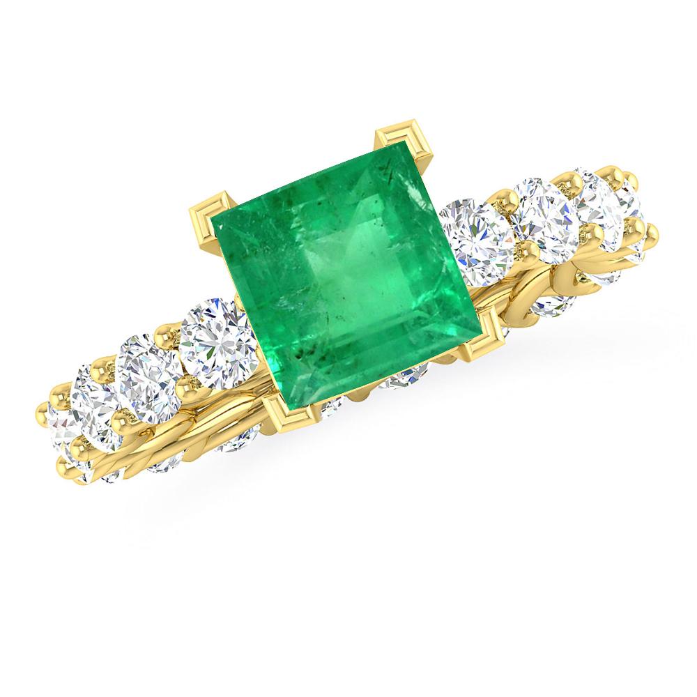 Yellow Gold - Emerald