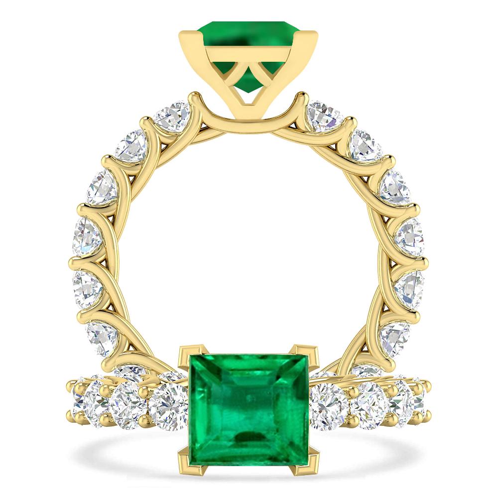 Yellow Gold - Emerald