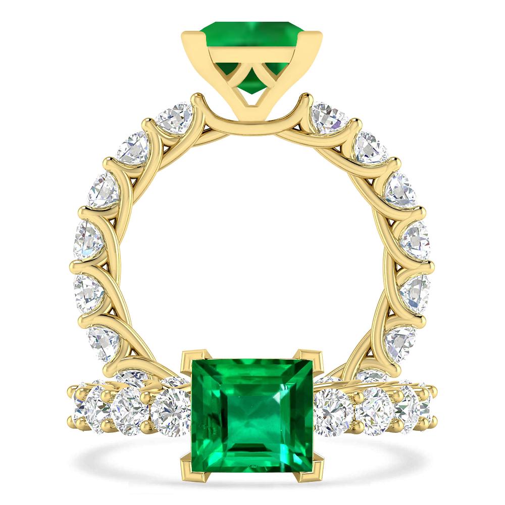 Yellow Gold - Emerald