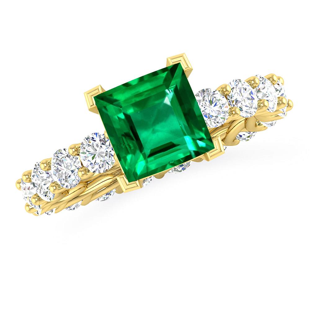 Yellow Gold - Emerald