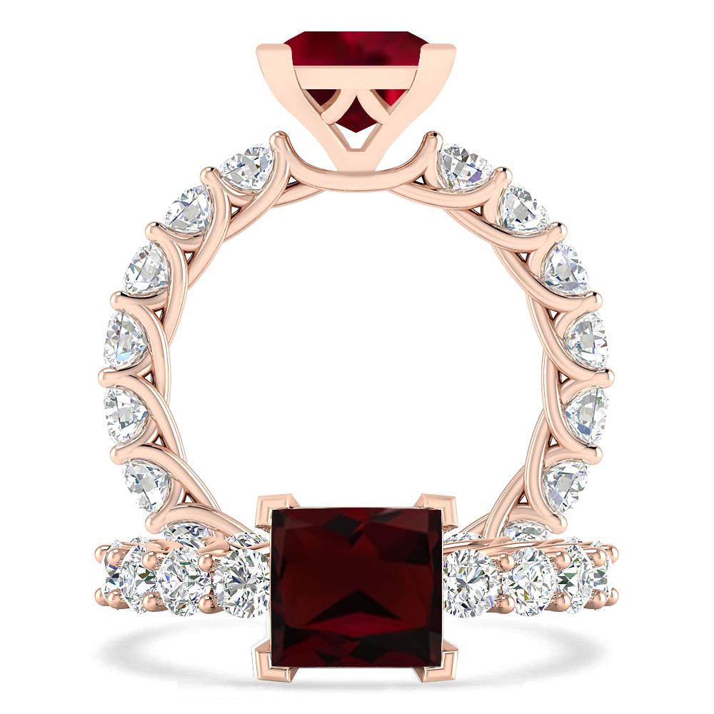 Rose Gold - Garnet