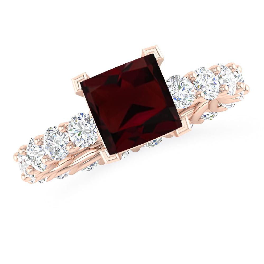 Rose Gold - Garnet