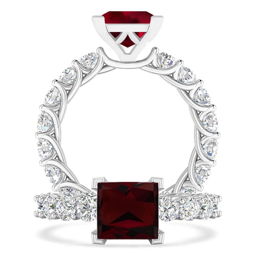 White Gold - Garnet