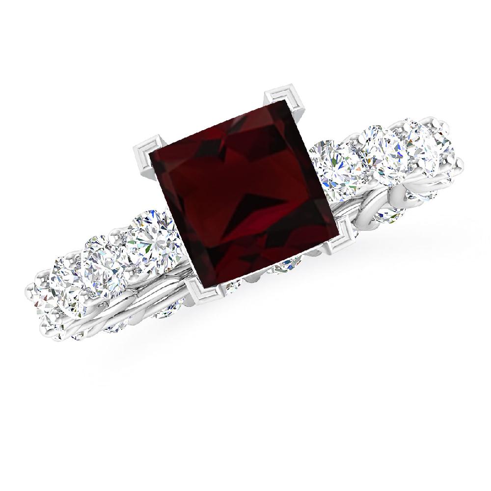 White Gold - Garnet