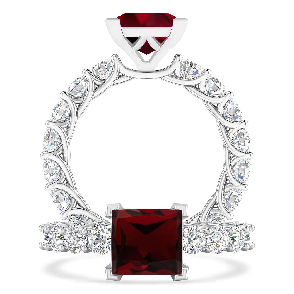 White Gold - Garnet