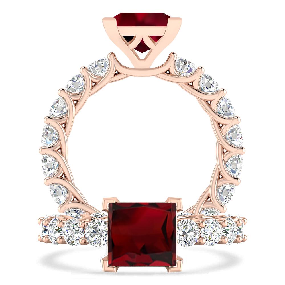 Rose Gold - Garnet