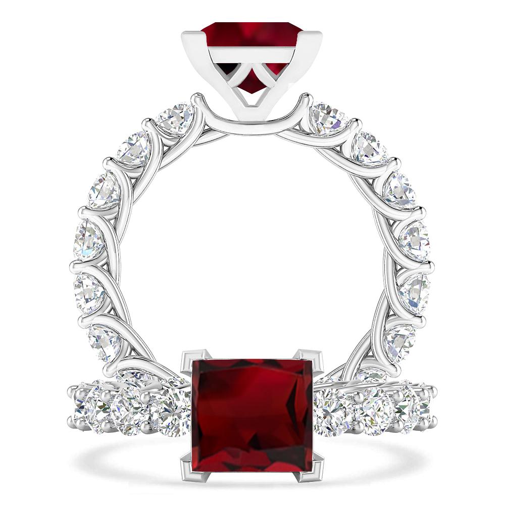 White Gold - Garnet