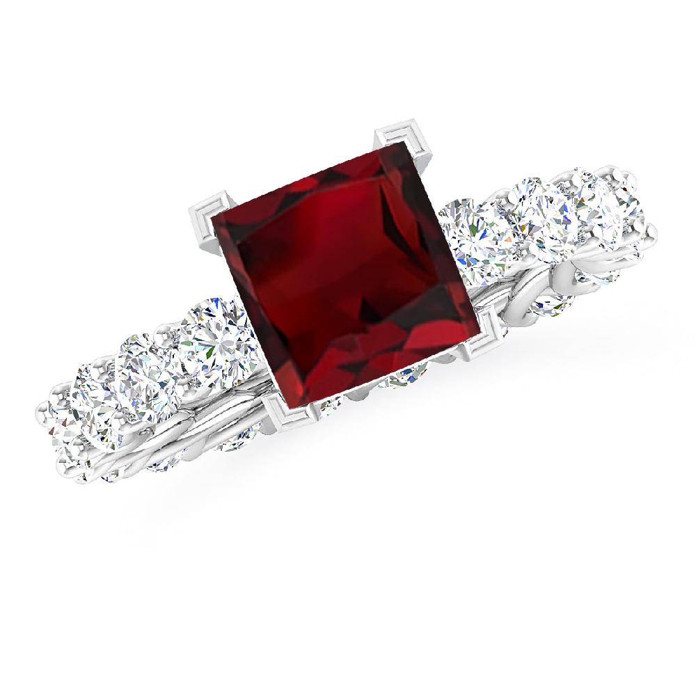 White Gold - Garnet