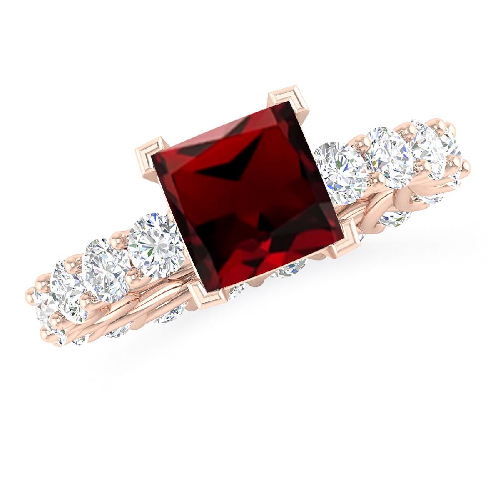 Rose Gold - Garnet