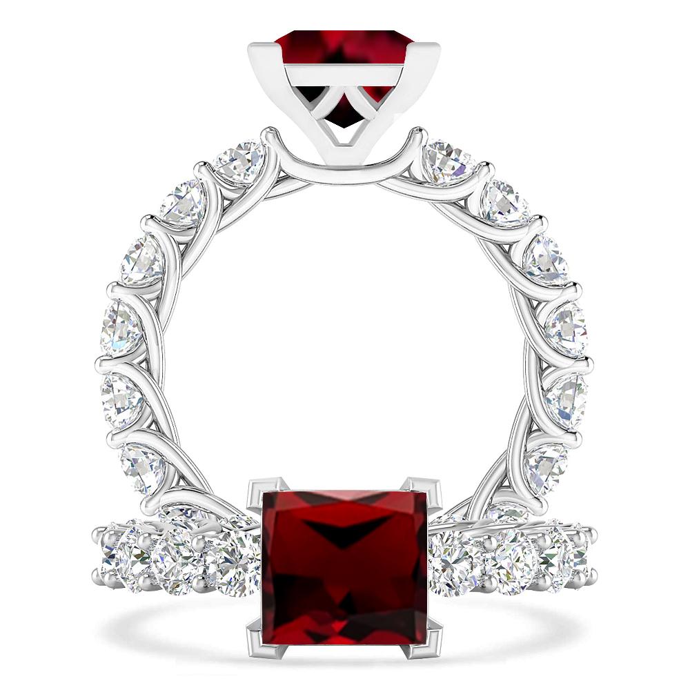 White Gold - Garnet