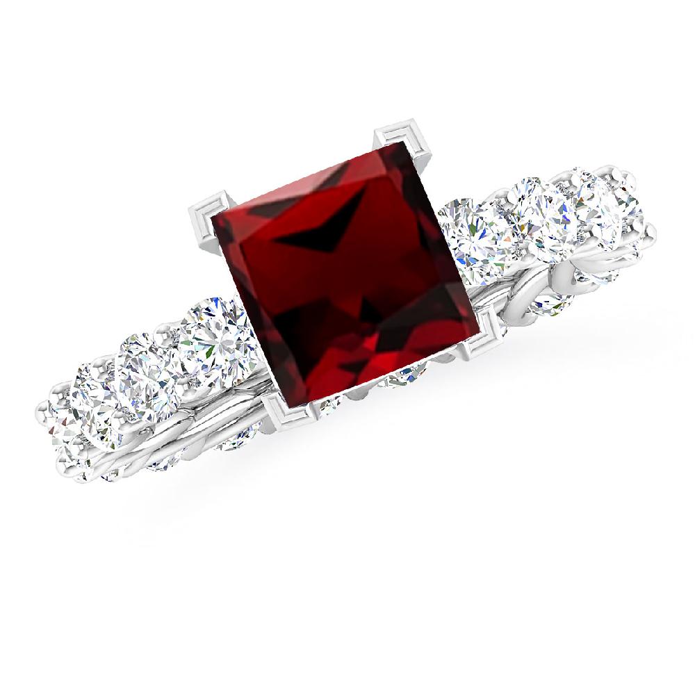 White Gold - Garnet