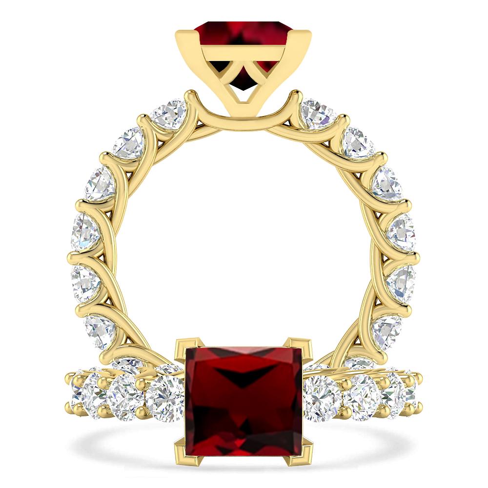 Yellow Gold - Garnet