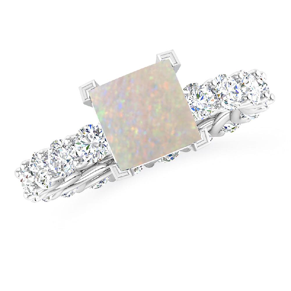 White Gold - Opal