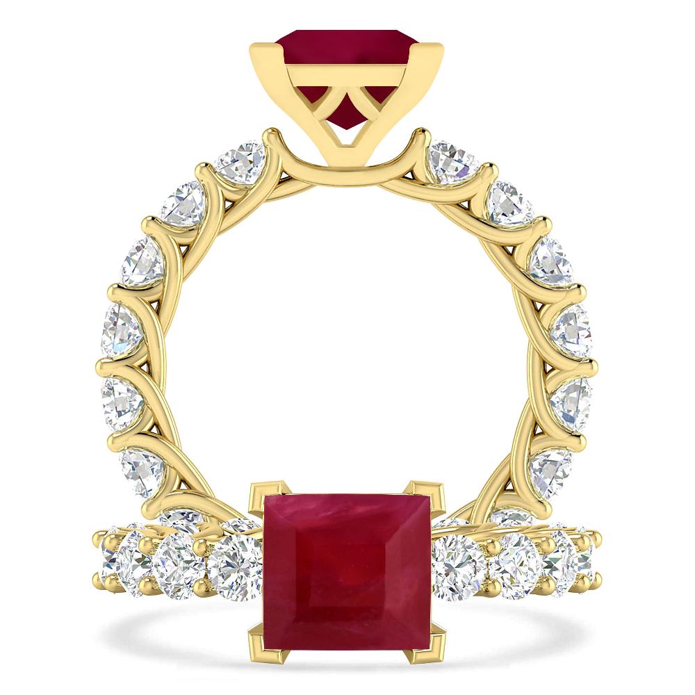 Yellow Gold - Ruby