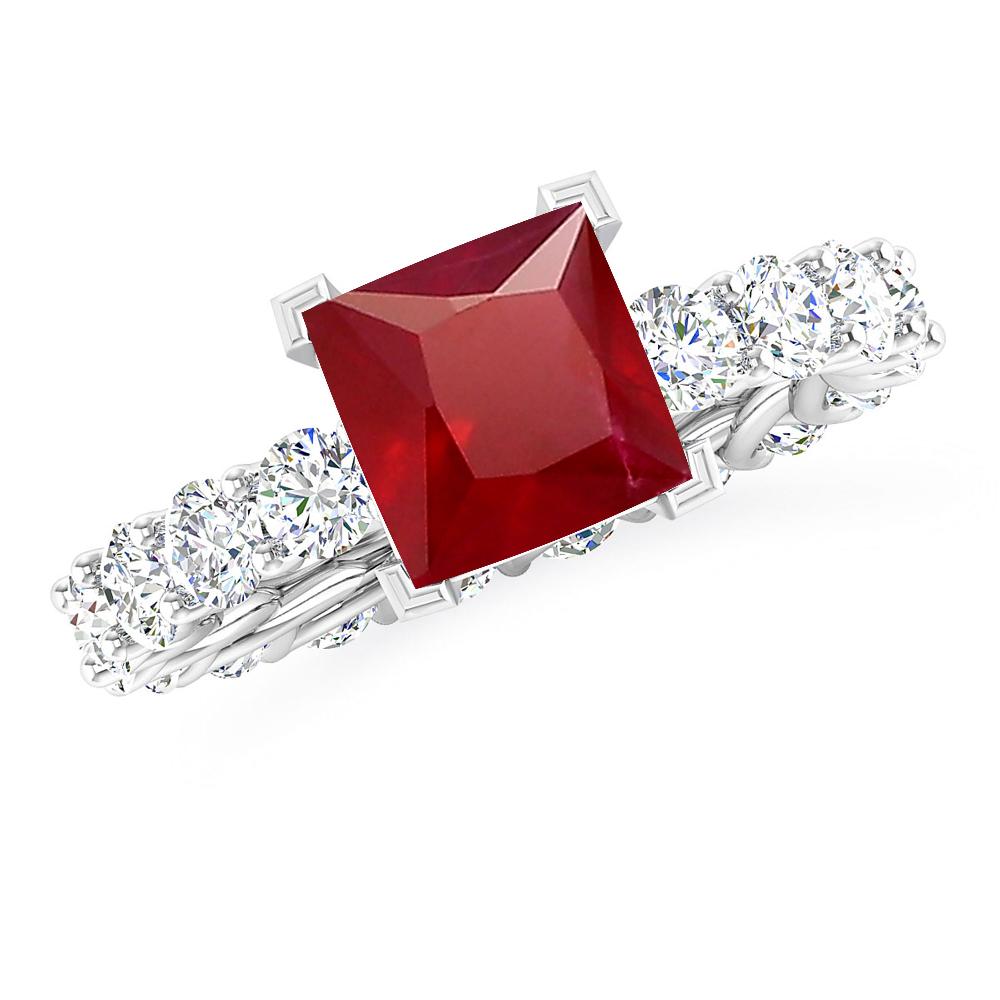 White Gold - Ruby