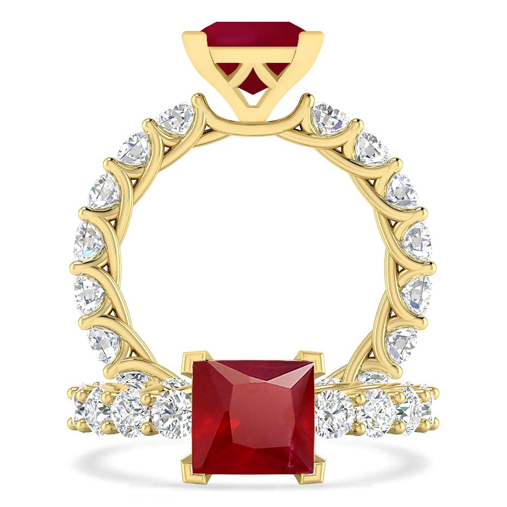 Yellow Gold - Ruby