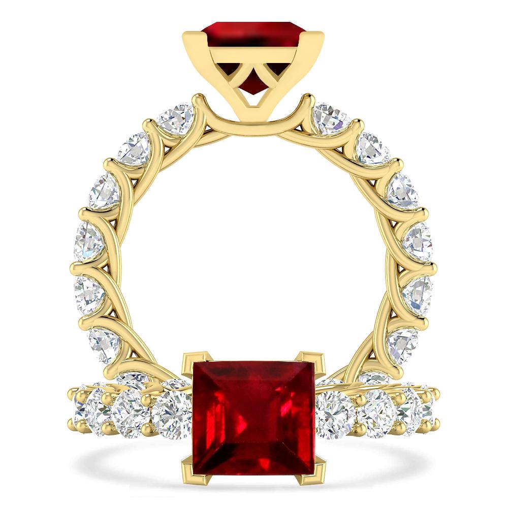 Yellow Gold - Ruby