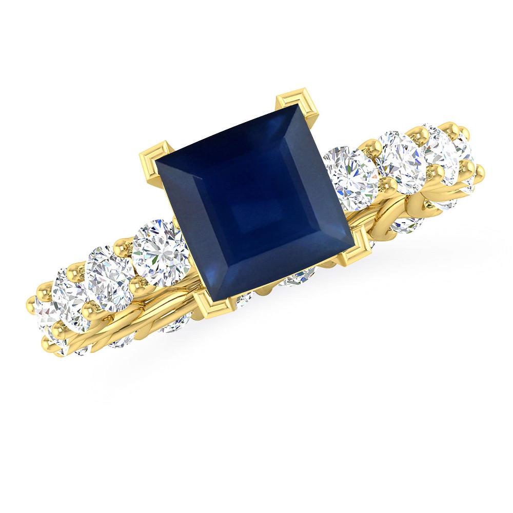 Yellow Gold - Sapphire