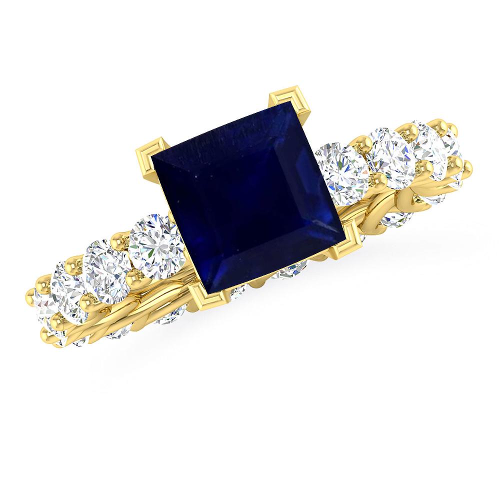 Yellow Gold - Sapphire