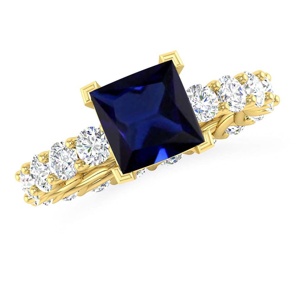 Yellow Gold - Sapphire