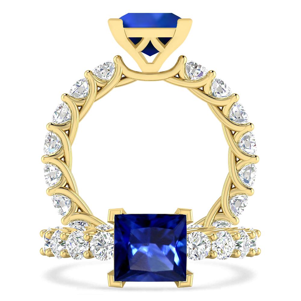 Yellow Gold - Sapphire