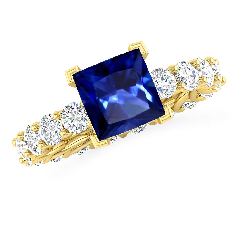 Yellow Gold - Sapphire