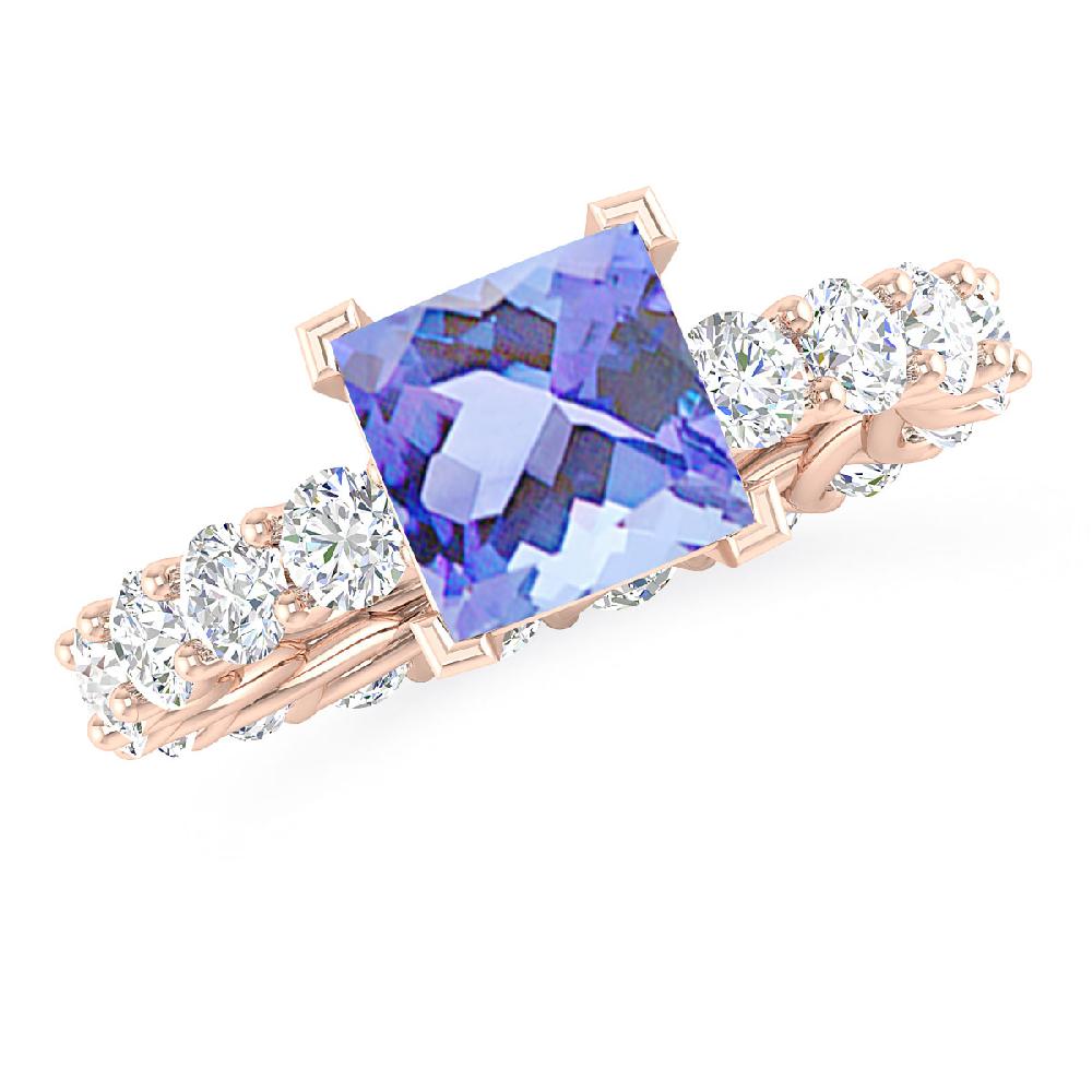 Rose Gold - Tanzanite