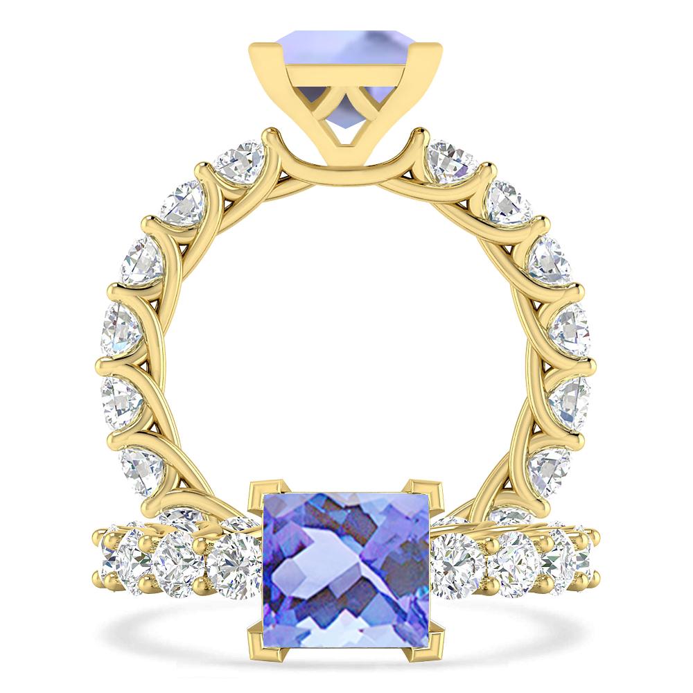 Yellow Gold - Tanzanite