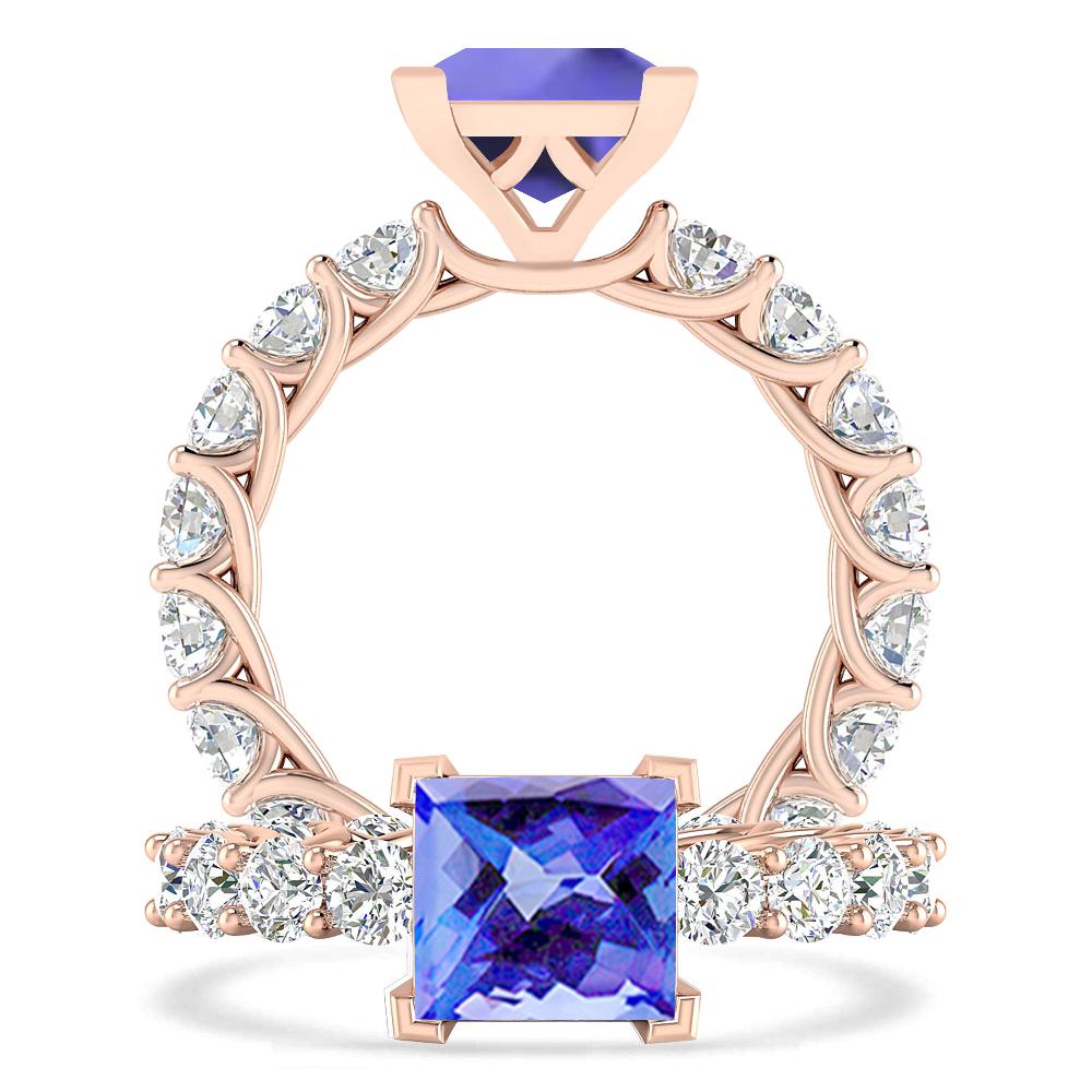 Rose Gold - Tanzanite