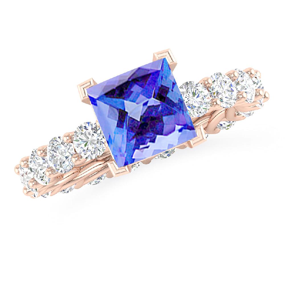 Rose Gold - Tanzanite