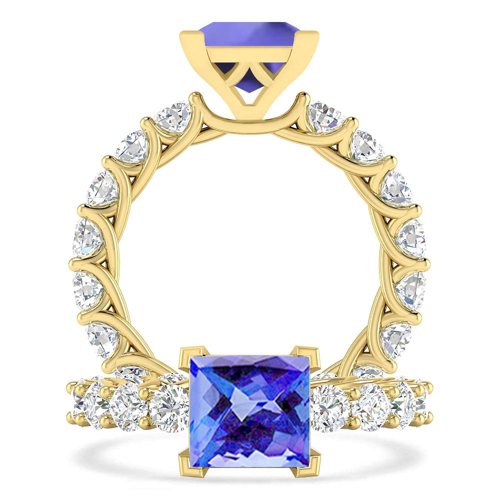 Yellow Gold - Tanzanite