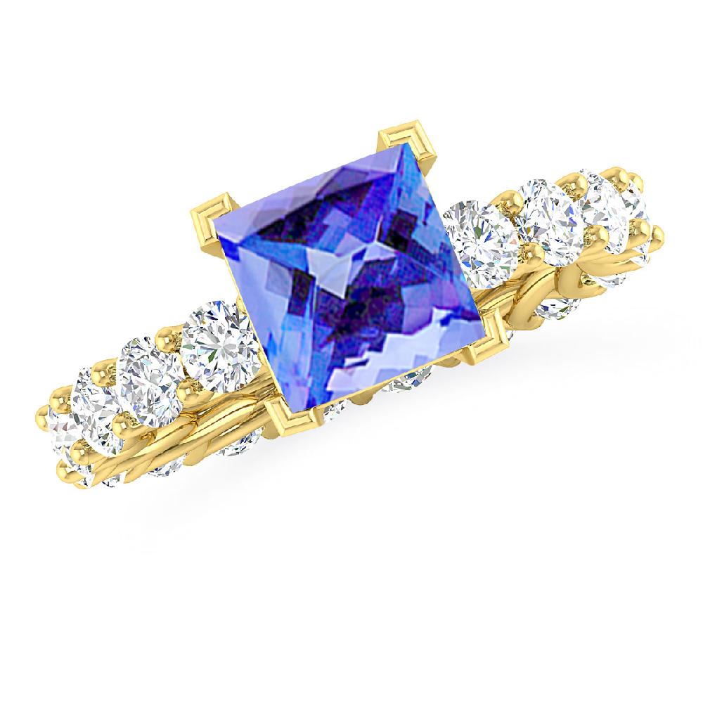 Yellow Gold - Tanzanite