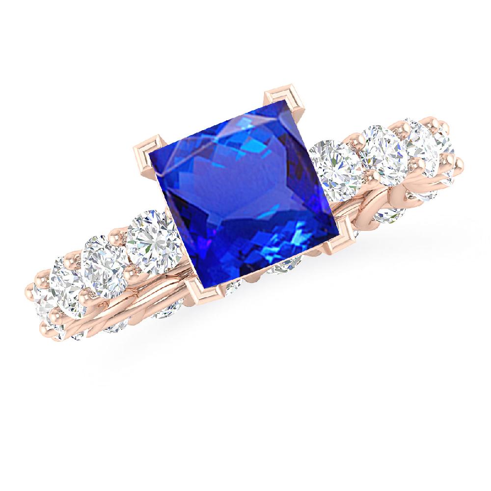 Rose Gold - Tanzanite