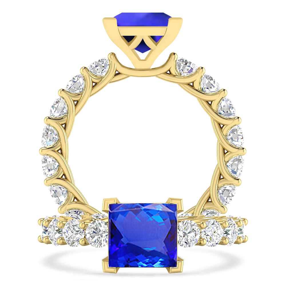 Yellow Gold - Tanzanite