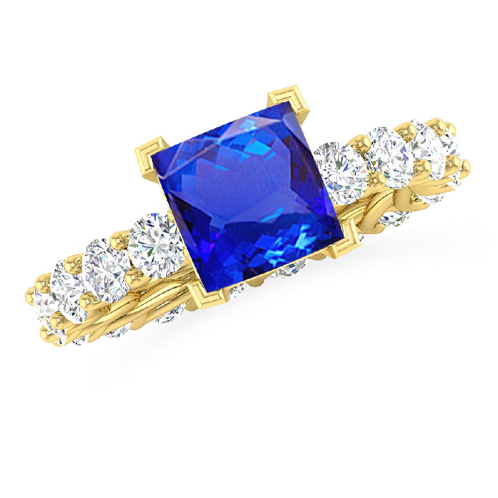 Yellow Gold - Tanzanite