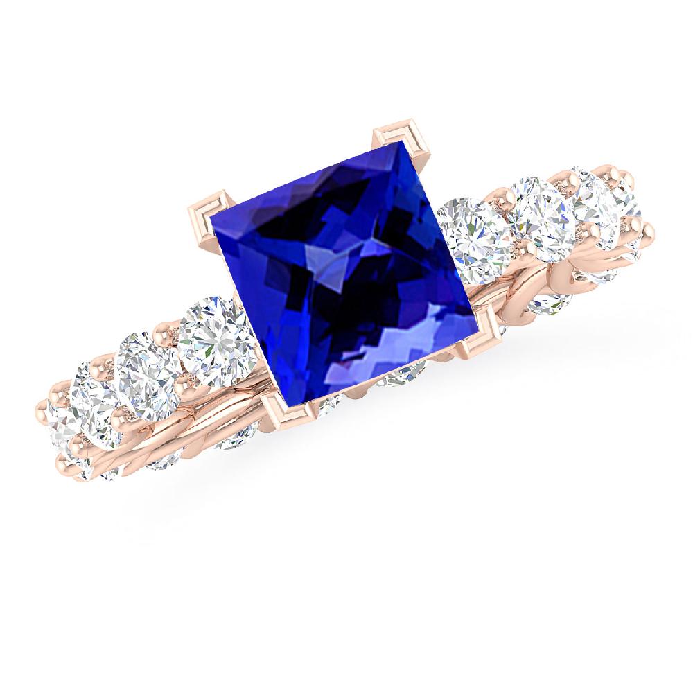 Rose Gold - Tanzanite