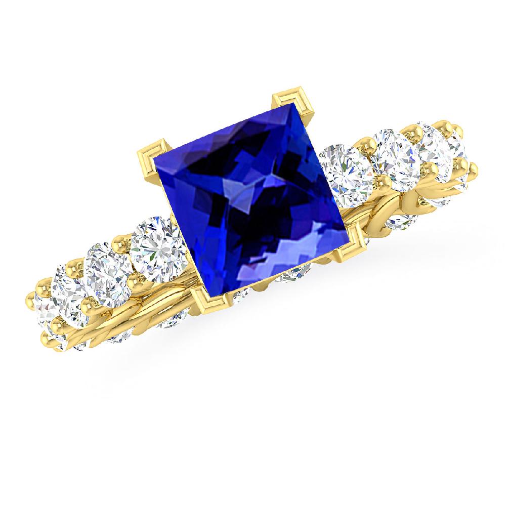 Yellow Gold - Tanzanite