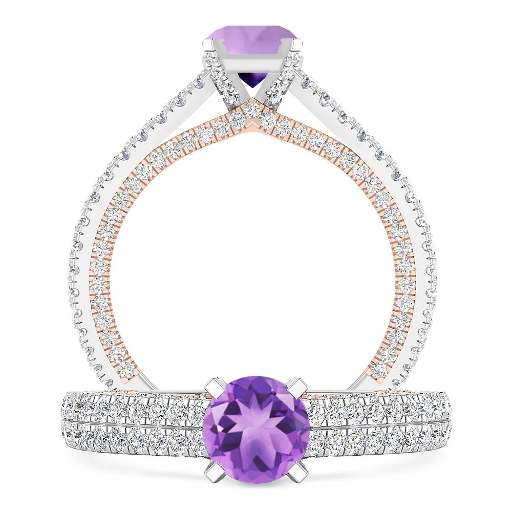 White Gold - Amethyst