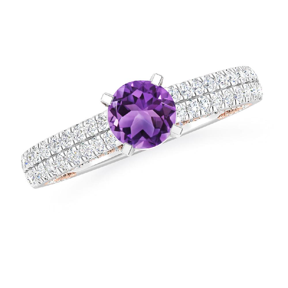 White Gold - Amethyst