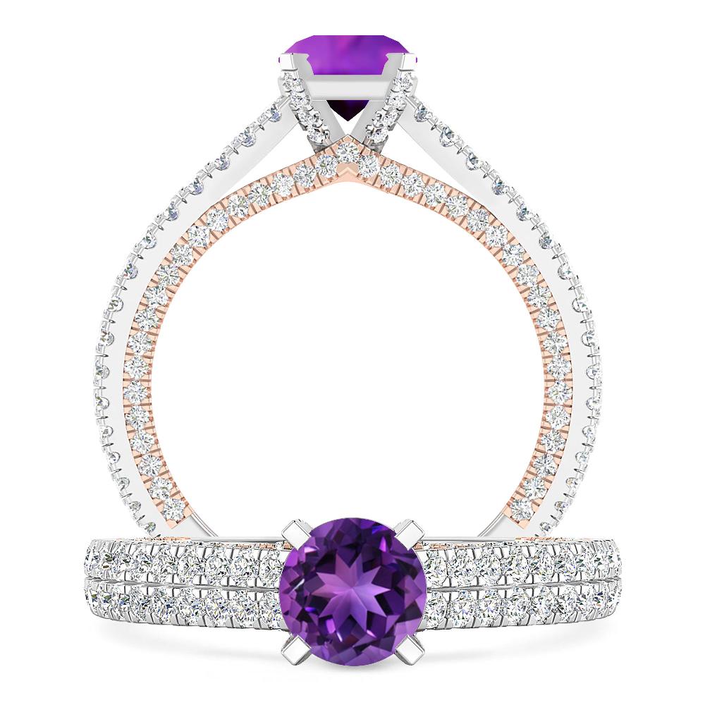 White Gold - Amethyst