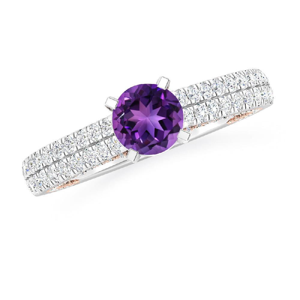 White Gold - Amethyst