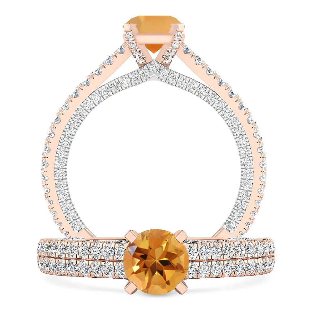 Rose Gold - Citrine