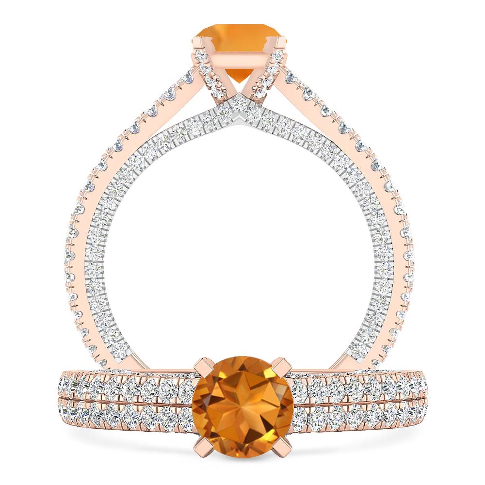 Rose Gold - Citrine