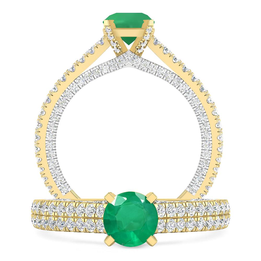 Yellow Gold - Emerald