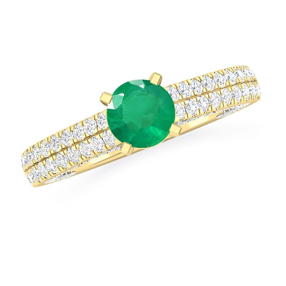 Yellow Gold - Emerald